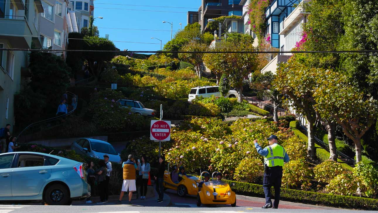 Driving Down Lombard Street: A Thrilling Tourist Attraction and Movie Icon in San Francisco